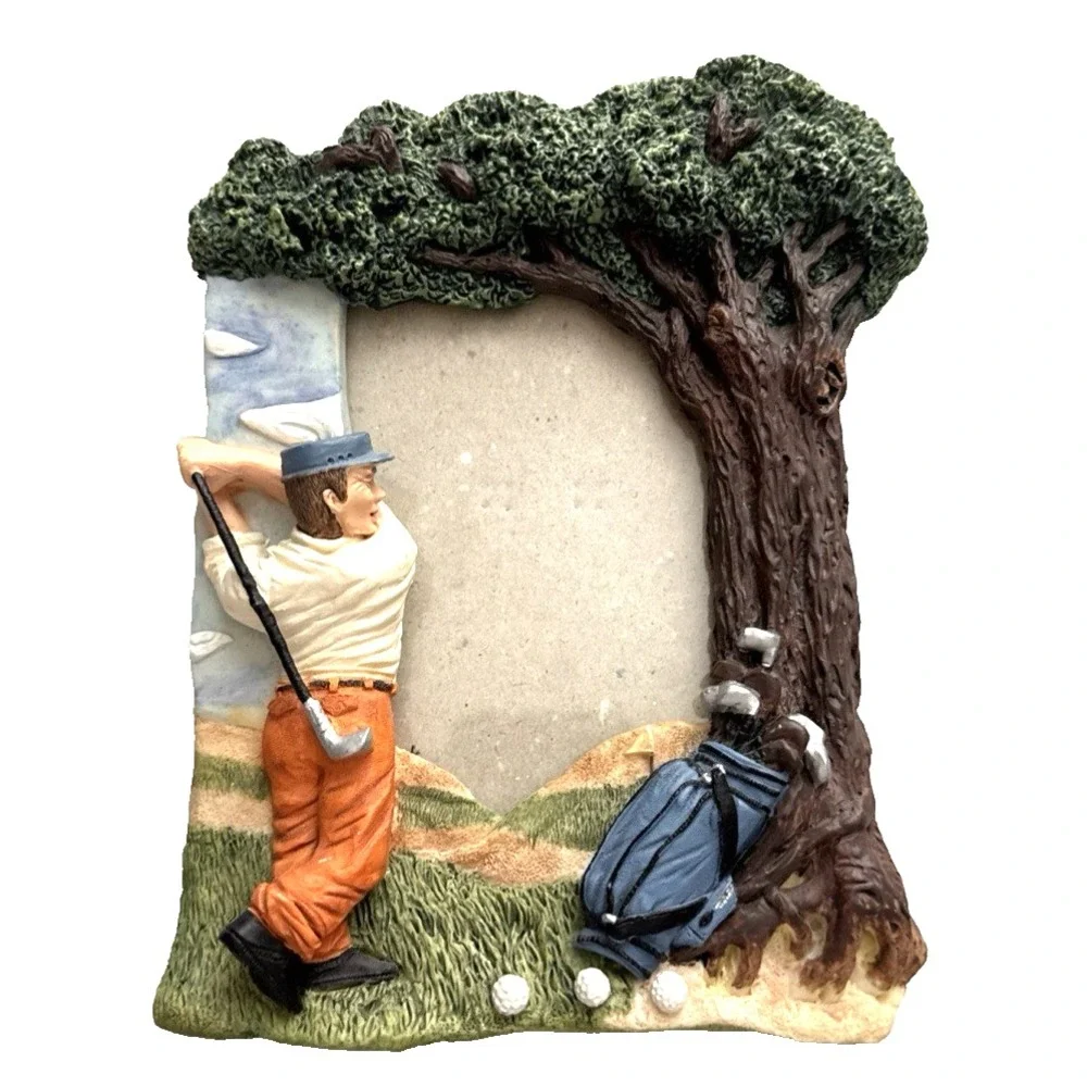 Golf Photo Frame for That Favorite Golfer Three-Dimensional for 3.5 x 5 Photo